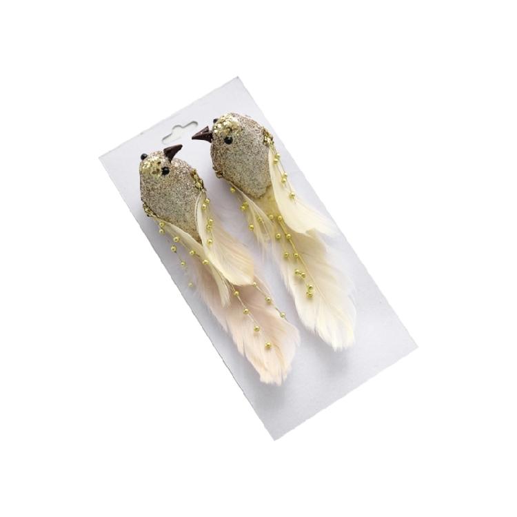 Natural Looking Feathered Christmas Decoration Birds Hanging Ornament For Creative Holiday Tree Arrangements