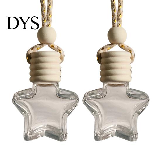 Car Air Freshener Ornament Perfume Bottle Pendant, Creative Hanging Diffuser Customizable Scent for Vehicle, Portable Essential Oil Holder,
