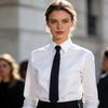 Cravatta Nera Semplice con Clip Cravatta di Sicurezza Portiere Steward Opaca Cravatta Funerale per Uomini Donne Studenti
