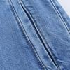 2024 Fall European & American Women’s Casual Denim Shirt and Tie-Waist Pants Set