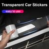 Car Door Protector Stickers Transparent Car Door Threshold Film Anti Scratch Door Edge Bumper Protector Sticker Car Decoration