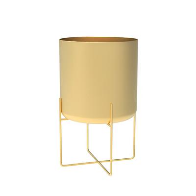 Gold Plant Stand with Pot Fashion Light Luxury Floor Type Living Room Shelf Large Metal Planter for Home Decor