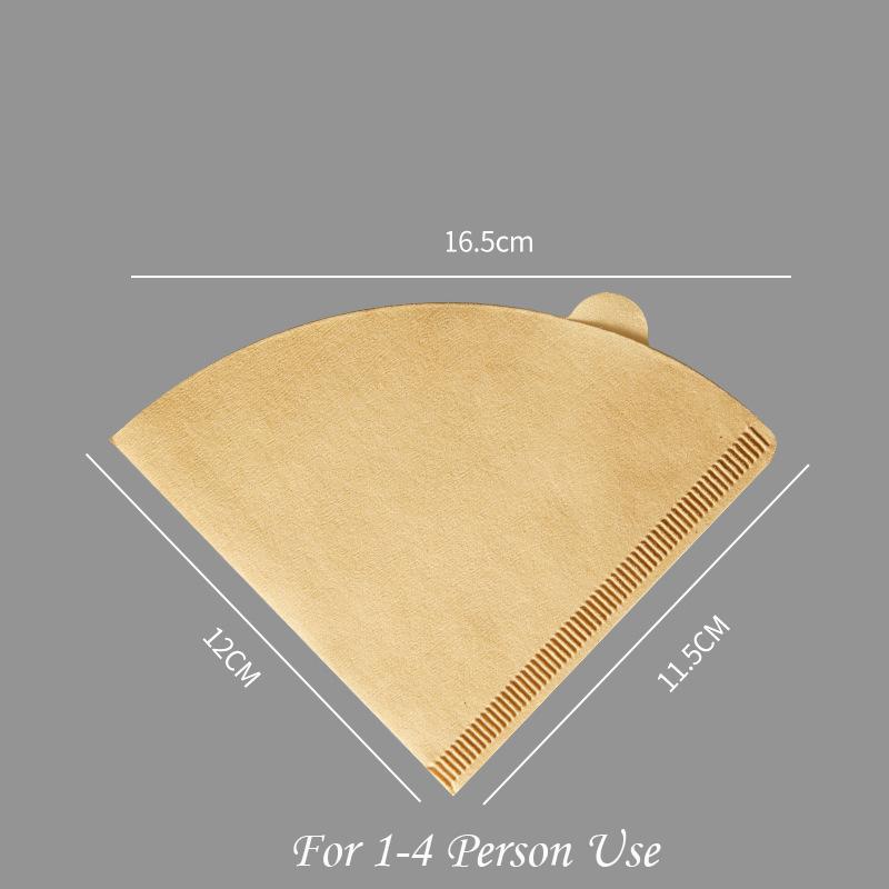 Cone Coffee Filter 8-12 Cup, Unbleached Natural Paper, No Blowout, Disposable for Pour Over and Drip Coffee Maker, 100 Count