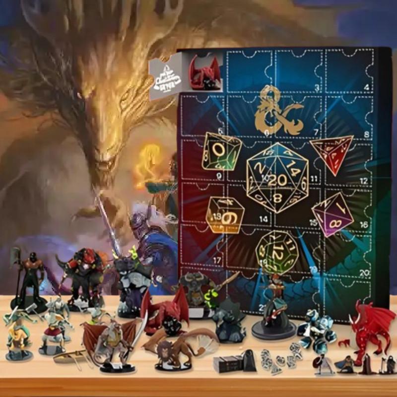 Dragons And Dungeons 24 Gifts Advent Calendar Blind Box Toy Decorative Figures