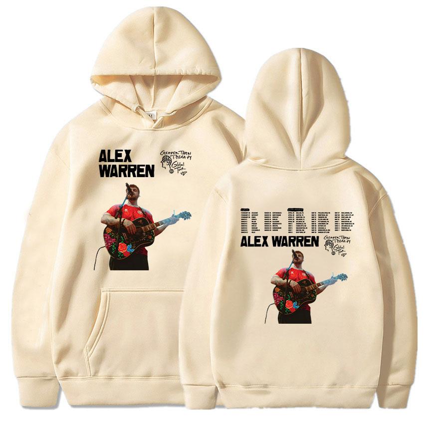 Alex Warren Cheaper Than Therapy Tour 2025 Hoodies Long Sleeve Women Men Hooded Sweatshirts Sudaderas Para Mujer Print Clothing