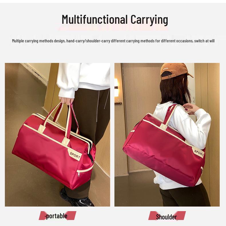 Women's Lightweight Waterproof Travel Crossbody Handbag: Large Capacity for Business or Sports.