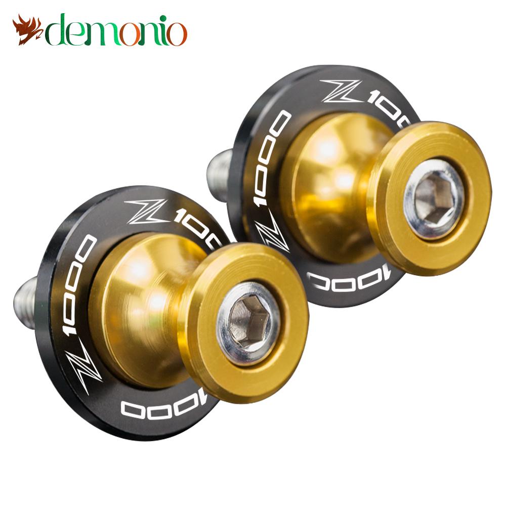 10MM Motorcycle Swingarm Spools Rear Stand Screws Sliders Accessories for Kawasaki Z1000 2003-2013 Z1000SX 2011-2013 Z