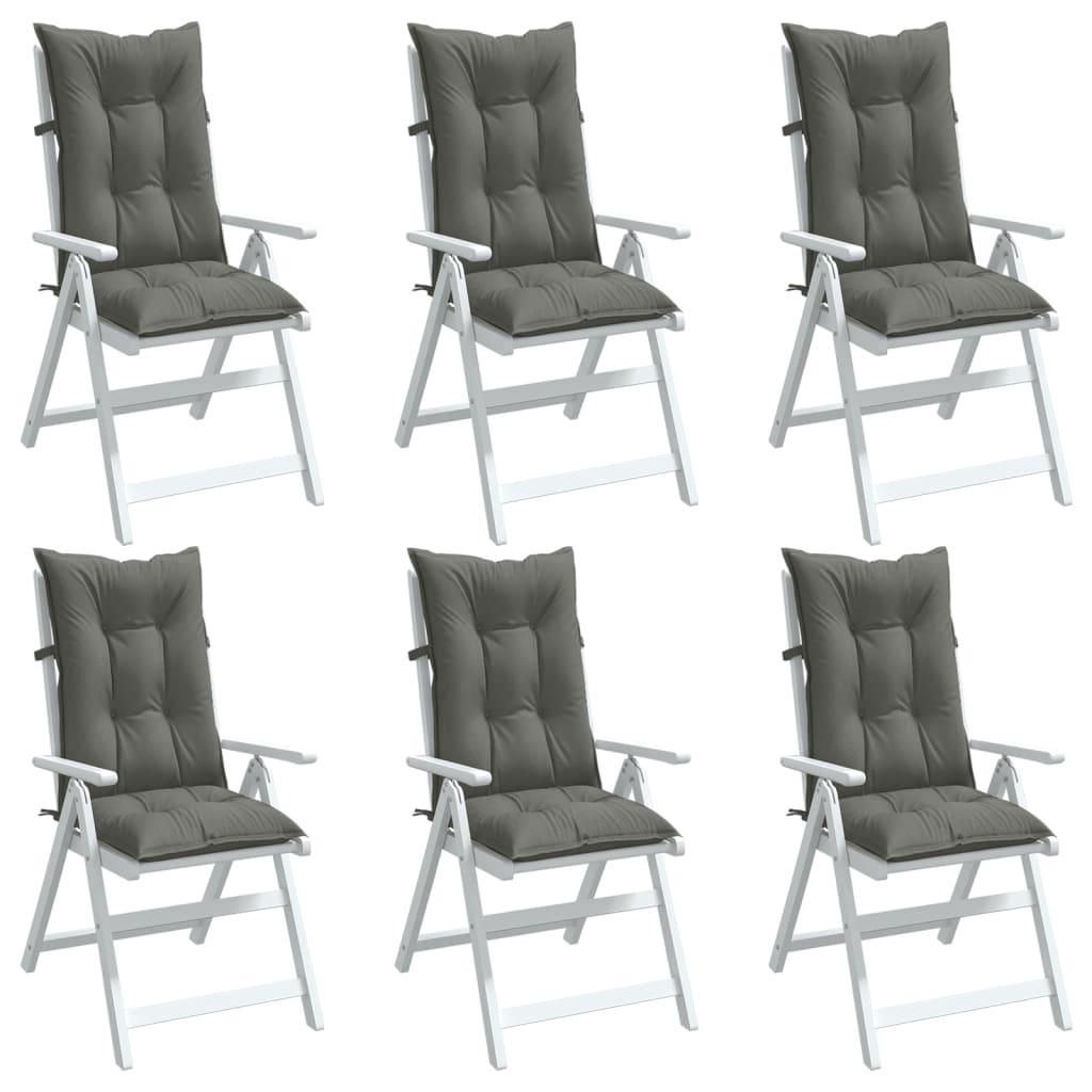 Hochlehner Cushions 6 pcs Dark Grey Melange 120 x 50 x 7 cm Fabric