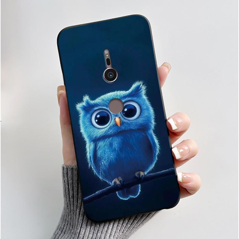 Trendy Milk Tea Rabbit Printed Case For Sony Xperia XZ2/SO-03K Black Case For Sony Xperia XZ3/SO-01L Anti-scratch Soft Shell
