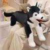 Cartoon Lying Dog Plush Doll Pillow Simulation Cute Labrador Husky Animal Stuffed Toy Home Decoration Gift For Children