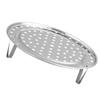 Steaming Rack with Removable Leg Stainless Steel Steam Tray Stand Cooking Bread Rack Kitchen Tool