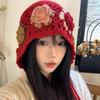 Tassels Tassel Beanies Hollow Out Knit Cap Fashion Weave Cap  Apparel Accessories