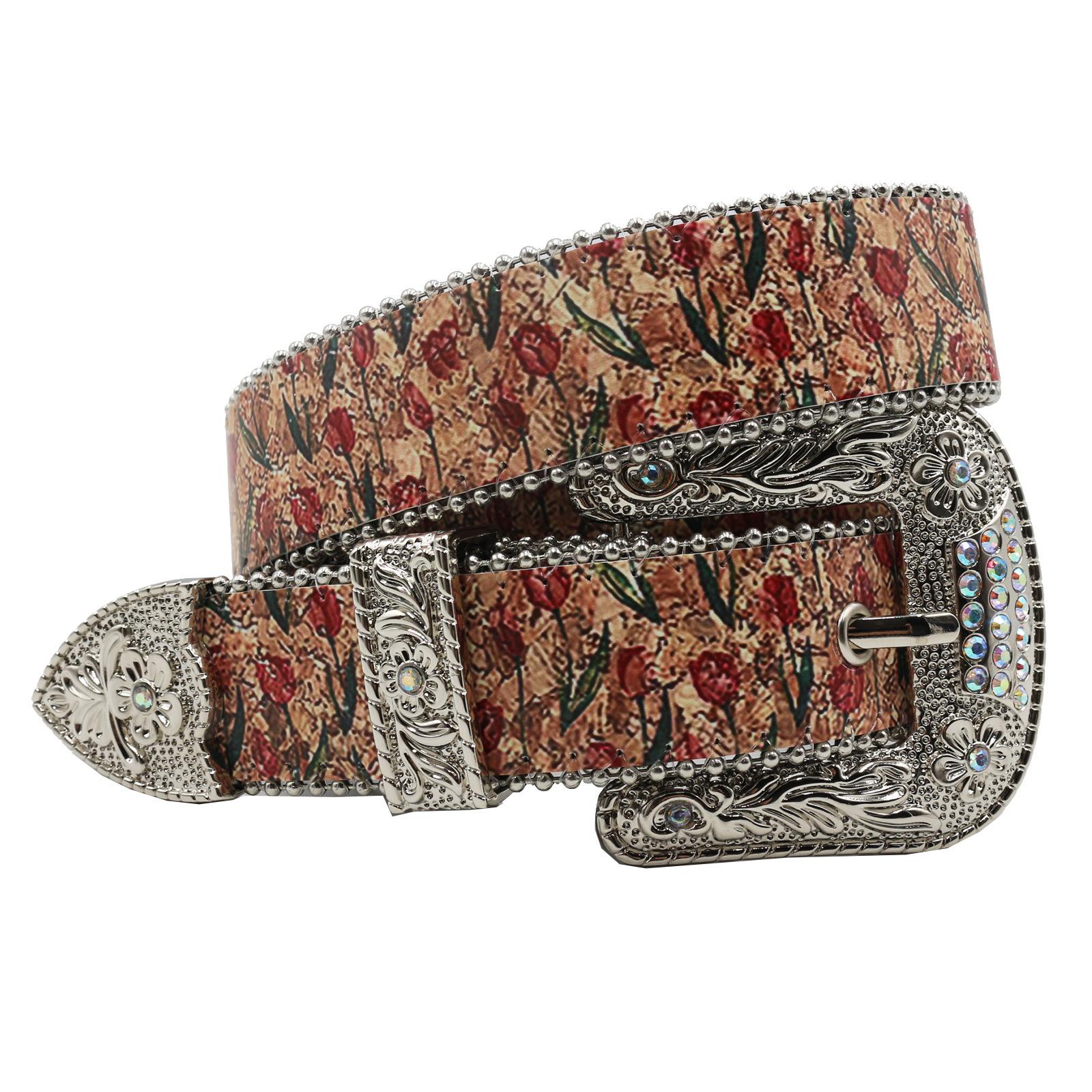 

Универсальный индивидуальный трендовый ремень со стразами, оригинальный дизайн, аксессуары для джинсов, ремень из искусственной кожи 125cm красный