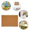 Elegante zweiseitige Kork-Pinwand Nachrichtenwand Heimdeko 30x40CM 40x60CM