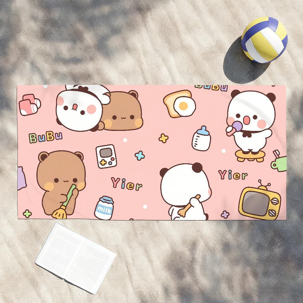 Cute Bubu Dudu Cartoon Towel Shower Sauna Travel Spa Quick Dry Gym Accessories Soft Large Beach Towels