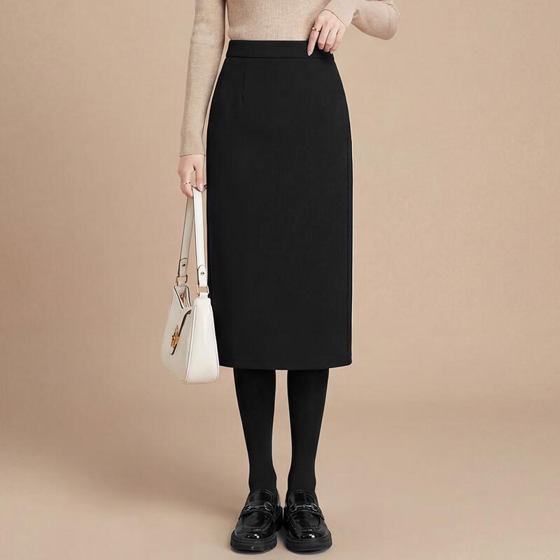 Women s High-Waist Slit Midi Skirt XXL