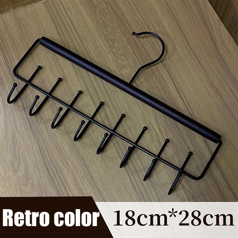 

1/2 шт. 16 крючков Женские вешалки для хранения бюстгальтеров, Аксессуары для домашнего гардероба Стойки-органайзеры для шарфов, Мужская стойка для галстуков, ремней и одежды для шкафа 1PCS