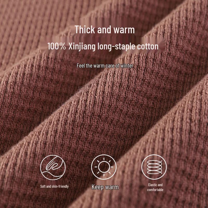 Antonio Men's 100% Long-Staple Cotton Thick Round Neck Sweater