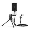 FIFINE USB-Mikrofon Kondensatormikrofon für Internetanrufe und Game-Streaming PC, (K669W)