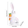 Family Bunnies Figurine Easter Rabbit Statue Indoor Easter Decoration Modern Art Spring Home Decors,Bunnies Sculpture