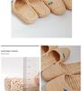 Finely Woven Cattail Slippers - Handmade Straw Shoes for Men & Women, Comfortable & Nourishing Mesh Design.