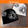 Beanie Fashion Knit With Print Design For Daily Outdoor Cold Climate Use