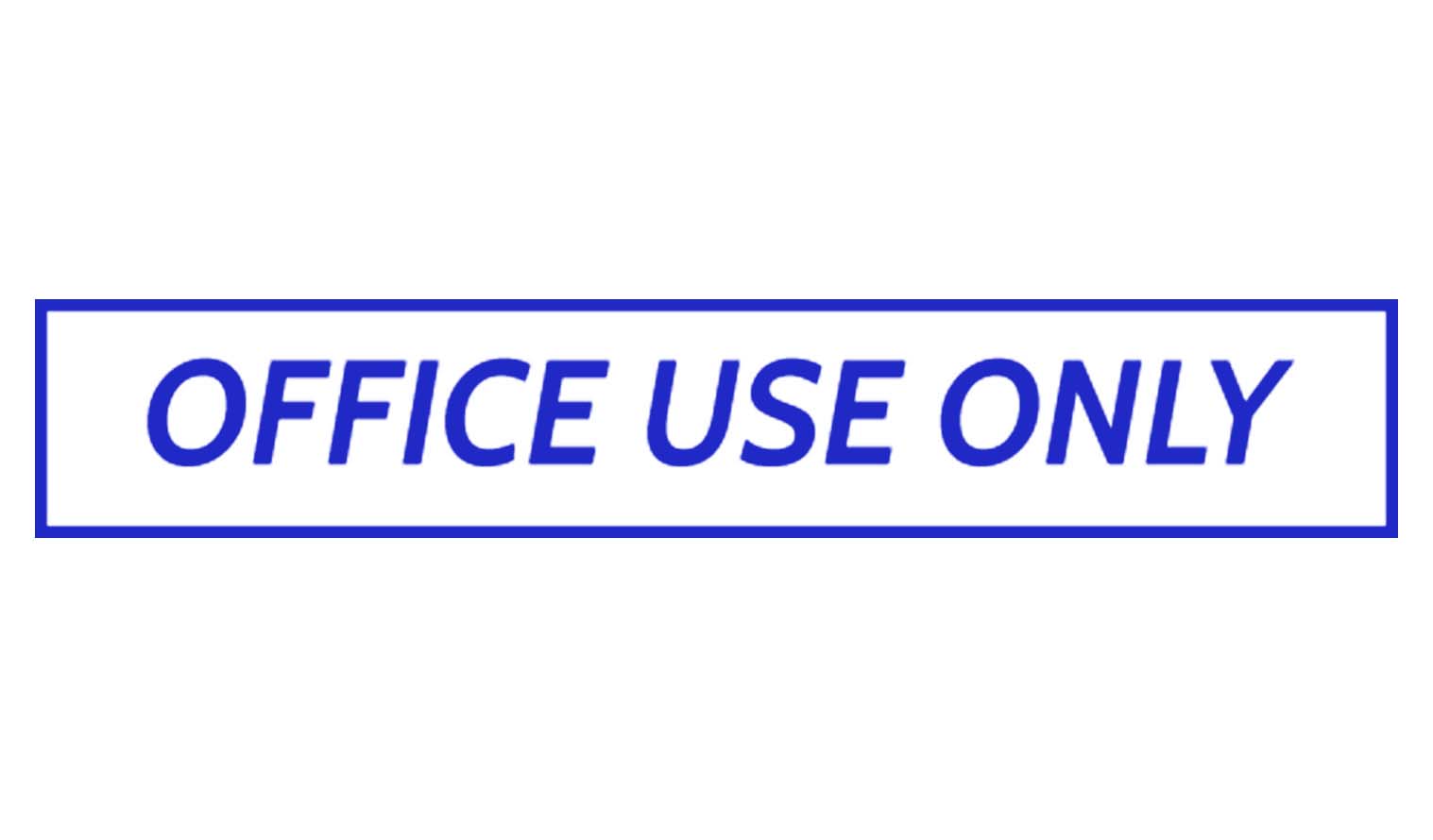 

Printtoo Office Use Only Self Inking Rubber Stamp Pre-Inked Office Stamp- Home Office Business Stationery, Black- 42 x 9 синій