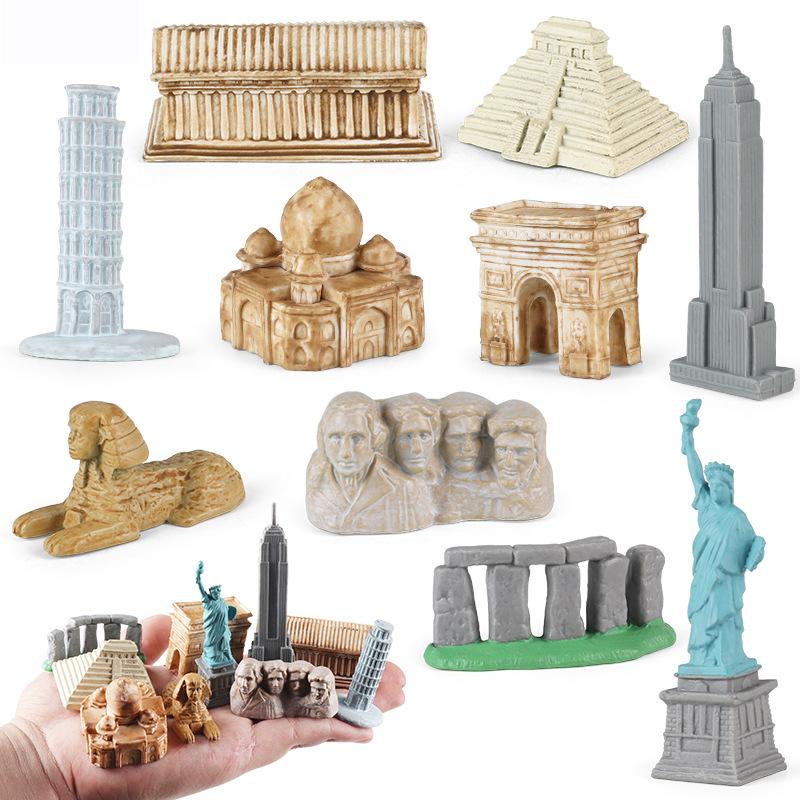 

Montessori Educational Toy Cognition World Architecture West Cowboy Wild Man Planet Firmament Action Figures for Children Gifts