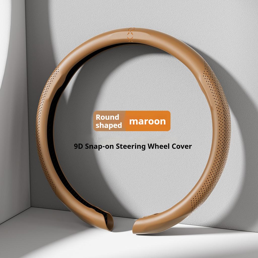 For Chery Exeed TX Nappa Leather Grain Car Steering Wheel Cover Breathable and Anti Slip Accessories Interior Accessories