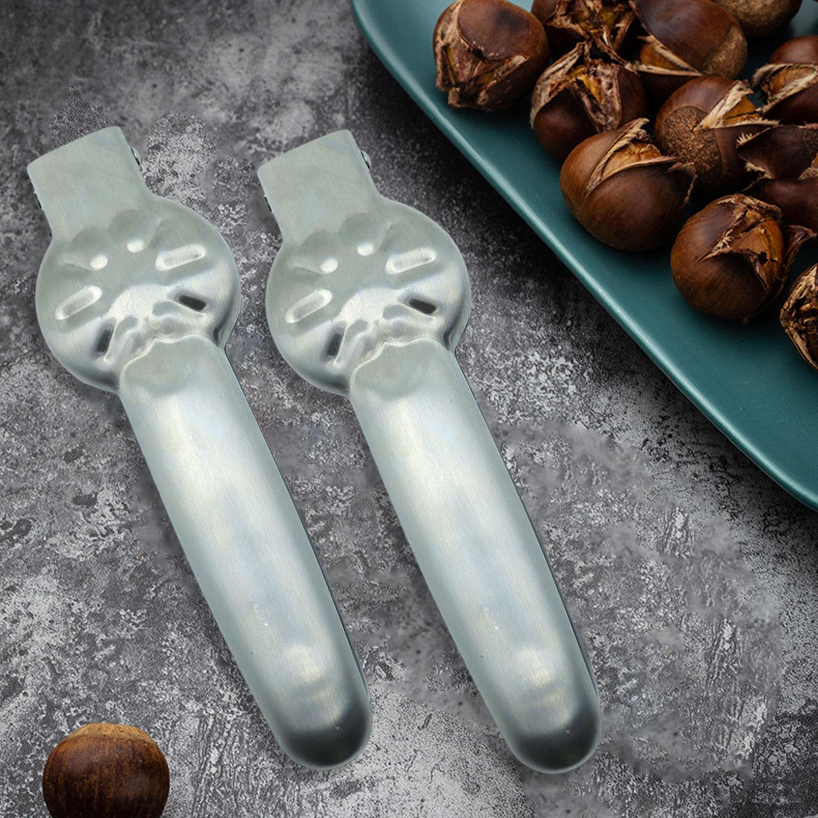 2Pcs Chestnut Opener Nut Open Clip Portable Kitchen Tool Gadgets Multifunctional Durability
