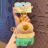 Kawaii Cartoon Plush Capybara Keychain Island Style Cute Doll Pendant Bag Hanging Ornaments Car Keyring