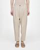 Songjio Songzio Homme Artisan Linen Carrot Pants Beige Si3Pt335Be