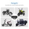 Dual Color LED Motorcycle Headlight: Three-Eye Spotlight, High/Low Beam, Waterproof, Electric Motorcycle Modification.