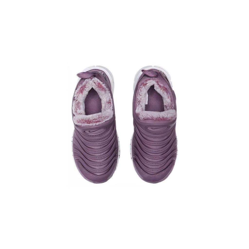 Nike Dynamo Free SE Slip Resistant Cushioning Low top Athletic Shoes Purple Children Aged 3 7 Years Old AA7216-501