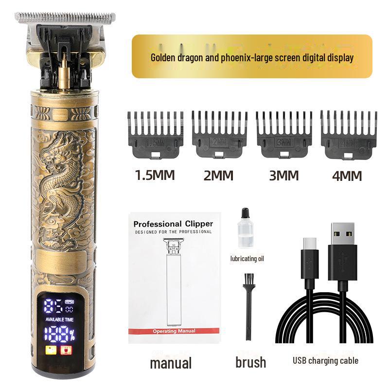 Retro Multifunctional TYPE-C Fast Charging Portable Hair Clipper