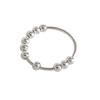 Bead Ring Fidget Rings Simple Steel Jewelry Style Beads Stainless Rotation Gift Copper Anti-stress Free