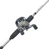 Abu Garcia Black Max EZ Cast Baitcasting Rod and Reel Graphite Composite Rod Blank Comfortable and Durable EVA Handle 6-foot Combo, 2-piece Rod,