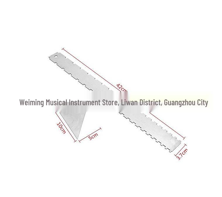 

Guitar Neck Notch and Fret Height Measuring Ruler Set for Repairs 1-hole Triangle + Large Cutter
