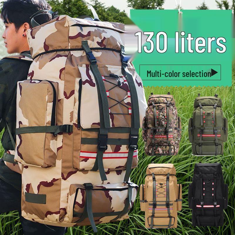 130L Εξαιρετικά Μεγάλο Αδιάβροχο Ταξιδιωτικό Σακίδιο Πλάτης για Άνδρες - Ιδανικό για Πάπλες, Αποσκευές, Υπαίθρια Αθλήματα και Ορειβασία.