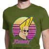 Johnny Bravo Wave Magliette 3D da Uomo Cartoni Animati Occhiali Cartone Animato Vintage Maglietta Larga Camisas TShirt Camisas Hombre