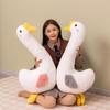 Soft Big White Goose Throw Pillow Plush Toy Doll Big Goose Doll Girl Sleeping Leg Long Throw Pillow