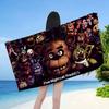Classic F-Fnaf Horror Game Beach Towel Colorful Bath Towels For Girl Quick Dry Custom Sand Free Beach Yoga Spa Gym Pool