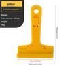 Multi-Purpose Cleaning & Removal Scraper for Wall Paint, Glass, Tile, Grout, and Glue with Utility Knife.