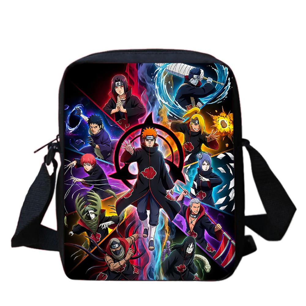 NARUTO Anime Kids Crossbody Bag,Adjustable Straps,Secure Zipper,Lightweight&Durable,for School & Daily Use,for 5-11 Boys & Girls