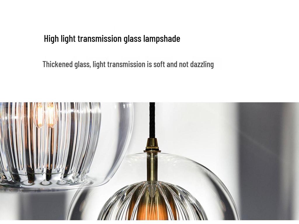 Nordic Minimalist Glass Ball Pendant Light for Cafe, Restaurant, Bar, Window, or Bedside.