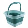 Wiadro Składane 15L 43*33.5*22Cm Turkusowe Masażer Wiaderko Silikonowe