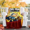 Dog Man Theme Printed Blanket - Perfect for Couch, Bed, Travel & Outdoor Use | Machine Washable, Cozy & Durable.