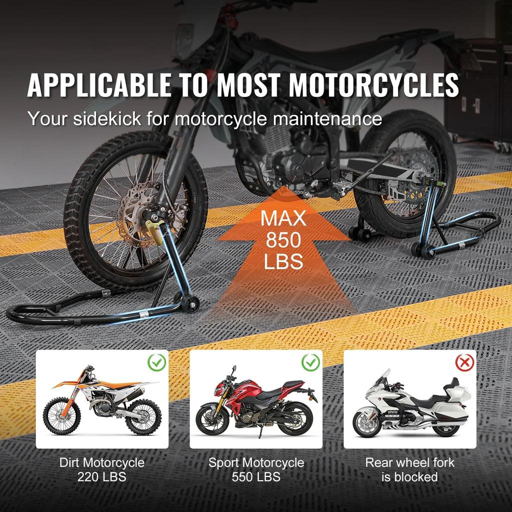 Universal Motorcycle Front / Rear Wheel Lift Stand Universal For Yamaha/Honda/Kawasaki/Suzuki/BMW Motorcycle Tire Repairing Tool