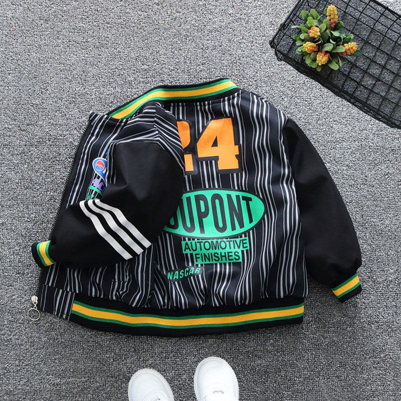 Baby Boys Coat Spring Autumn Fashion Boys Baseball Uniform Birthday Present Sports Jacket 2-7 Years Children Outerwear Clothing