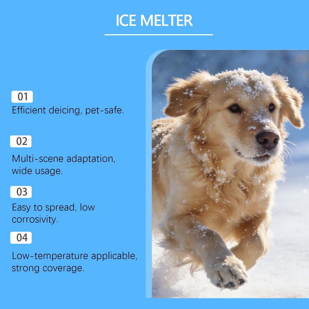Pet Friendly Snow And Ice Melt Agent  Suitable For Melting Ice And Snow Household Yards  Walkways And Outdoor Areas